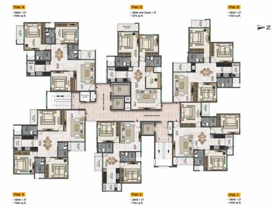 Project Image of 779.5 - 1064.0 Sq.ft 2 BHK Apartment for buy in Navami Chamara Heights
