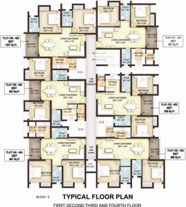 Project Image of 1203 Sq.ft 3 BHK Apartment / Flat for sale in Padur for Rs. 6400000