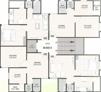 Project Image of 621.0 - 927.0 Sq.ft 1 BHK Apartment for buy in Shree Vishvnath Panchratna Residency