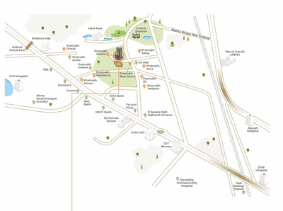 Project Image of 2320.0 - 3040.0 Sq.ft 3 BHK Apartment for buy in Pramukh Silver Stone