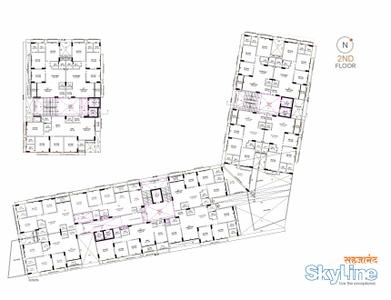 Project Image of 931.62 - 1191.35 Sq.ft 3 BHK Apartment for buy in Akshar Sahjanand Skyline
