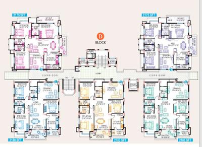 Project Image of 1200.0 - 4660.0 Sq.ft 2 BHK Apartment for buy in Srisairam Towers
