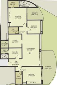 Project Image of 2019.0 - 5047.0 Sq.ft 3 BHK Apartment for buy in Guardian The Palladium