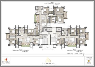 Project Image of 1746.0 - 1888.0 Sq.ft 4 BHK Apartment for buy in Shreeji Floating Villas