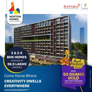 Project Image of 675.0 - 917.0 Sq.ft 2 BHK Apartment for buy in Ravima Newton Homes Hadapsar Phase II