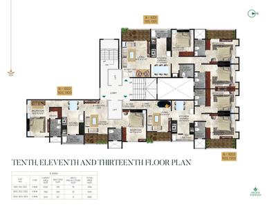 Project Image of 1612 Sq.ft 3 BHK Apartment / Flat for sale in Erandwane for Rs. 24800000