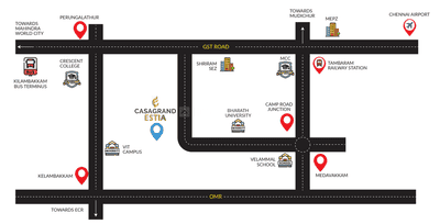 Project Image of 1079.0 - 1589.0 Sq.ft 2 BHK Apartment for buy in Casagrand Estia
