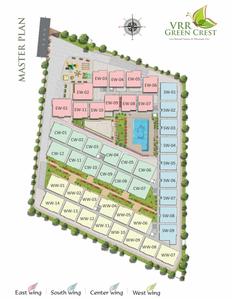 Project Image of 1130.0 - 1630.0 Sq.ft 2 BHK Apartment for buy in VRR Green Crest