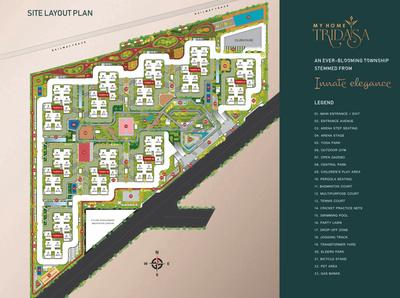 Project Image of 1253.0 - 1840.0 Sq.ft 2 BHK Apartment for buy in My Home Tridasa Tower 1 To 9