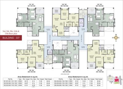 Project Image of 1285 Sq.ft 2 BHK Apartment / Flat for sale in Nanded for Rs. 12999999