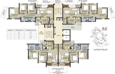 Project Image of 1230 Sq.ft 3 BHK Apartment / Flat for sale in New Town for Rs. 13800000