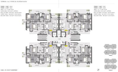 Project Image of 1248.0 - 2223.0 Sq.ft 3 BHK Apartment for buy in Ameya Sapphire Residences