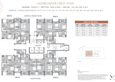 Project Image of 1378.98 - 1726.65 Sq.ft 3 BHK Apartment for buy in Godrej River Crest