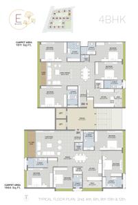 Project Image of 1911.0 - 6203.0 Sq.ft 3 BHK Apartment for buy in Avadh Ercole