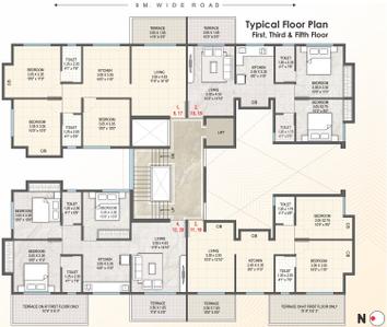 Project Image of 488.0 - 708.0 Sq.ft 2 BHK Apartment for buy in Roongta Shree Tirumala Swastik Apartment