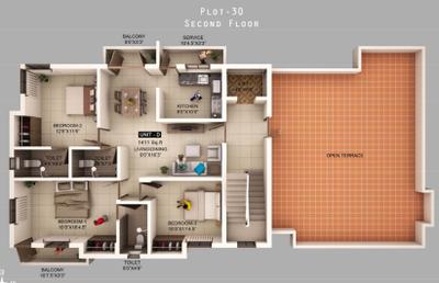 Project Image of 928.0 - 1411.0 Sq.ft 2 BHK Apartment for buy in Mahalakshmi Chandrasekar Avenue