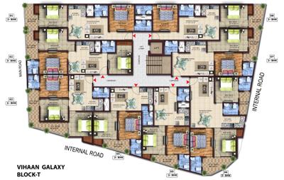 Project Image of 1100.0 - 1500.0 Sq.ft 2 BHK Apartment for buy in Vihaan Galaxy Tower T