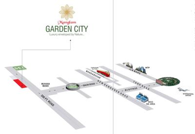 Project Image of 1299.96 - 1761.94 Sq.ft 3 BHK Apartment for buy in Manglam Garden City Phase III