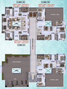 Project Image of 1105.81 - 1143.77 Sq.ft 2 BHK Apartment for buy in New Pawanputra Shree Gajanan Residency