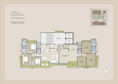 Project Image of 1223.0 - 2456.0 Sq.ft 3 BHK Apartment for buy in Ved Courtyard Palladium