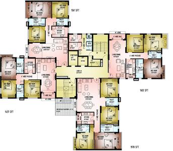 Project Image of 1500 Sq.ft 3 BHK Apartment / Flat for sale in Belur for Rs. 12500000