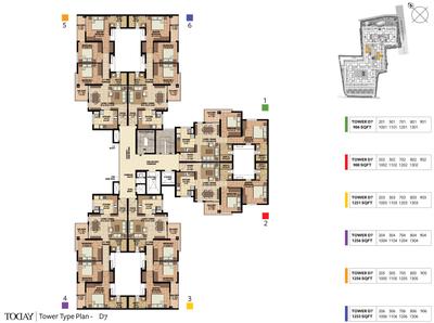 Project Image of 982.0 - 1333.0 Sq.ft 2 BHK Apartment for buy in Akshaya Today