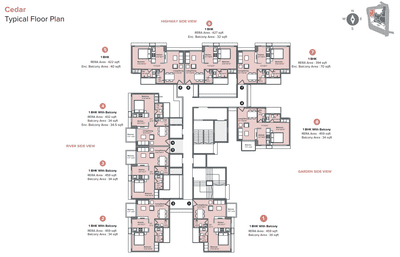 Project Image of 394.0 - 720.0 Sq.ft 1 BHK Apartment for buy in Marathon Nexzone Cedar 2