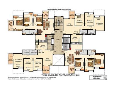 Project Image of 499.0 - 997.0 Sq.ft 2 BHK Apartment for buy in Nyati Evara I