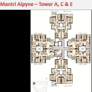 Project Image of 975.0 - 1860.0 Sq.ft 2 BHK Apartment for buy in Mantri Alpyne
