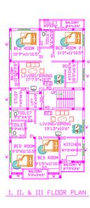 JN Apartment Builder Apartment Cluster Plan from 1st to 3rd Floor 1