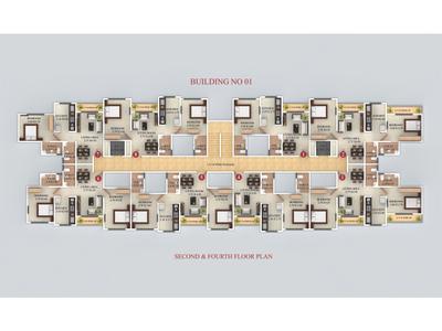 Project Image of 639.0 - 768.0 Sq.ft 1 BHK Apartment for buy in GBK Vishwajeet Pink City