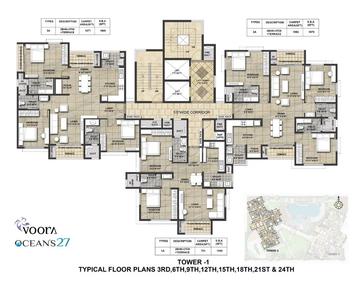 Project Image of 1120.0 - 1685.0 Sq.ft 2 BHK Apartment for buy in Voora Oceans 27