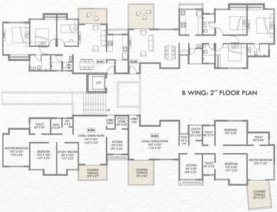 Project Image of 876.0 - 1094.0 Sq.ft 2.5 BHK Apartment for buy in United Courtyard Phase I