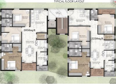 Project Image of 2049.99 - 2250.95 Sq.ft 3 BHK Apartment for buy in The Yogine Sierra