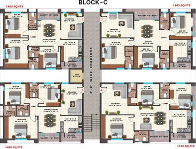 Project Image of 1195.0 - 2100.0 Sq.ft 2 BHK Apartment for buy in Matrix Florence