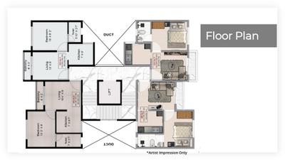 Project Image of 237.0 - 248.0 Sq.ft 1 BHK Apartment for buy in Prospera Paradise