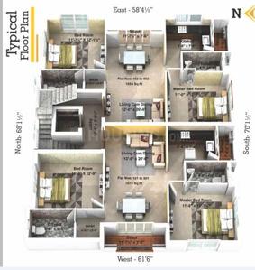 Project Image of 759.18 - 825.38 Sq.ft 2 BHK Apartment for buy in Meeras Hill Crest