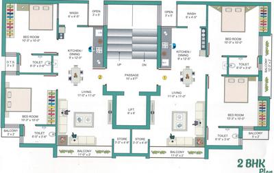 Project Image of 519.47 - 530.77 Sq.ft 2 BHK Apartment for buy in Shreeji Opera Elegance