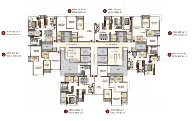 Project Image of 449.0 - 664.0 Sq.ft 1 BHK Apartment for buy in Marathon Nexzone Daffodil 1
