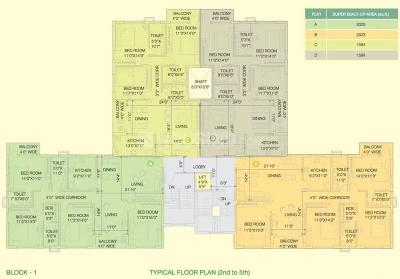 Project Image of 800.0 - 2111.0 Sq.ft 1 BHK Apartment for buy in Space Club Town Greens