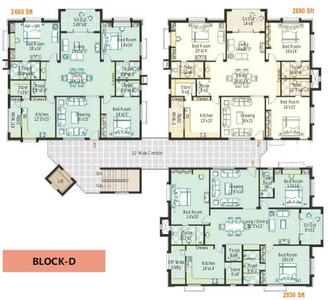Project Image of 2755.0 - 3185.0 Sq.ft 3 BHK Apartment for buy in Sri Aditya Hill Top