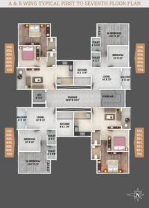Project Image of 0.0 - 636.0 Sq.ft 2 BHK Apartment for buy in Laxminand Shantai