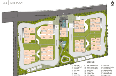 Project Image of 2180 Sq.ft 3 BHK Apartment / Flat for sale in Kondapur for Rs. 14300000