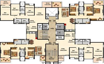 Project Image of 631.52 - 935.06 Sq.ft 2 BHK Apartment for buy in Nyati Elysia IV