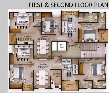 Project Image of 830.0 - 1317.0 Sq.ft 2 BHK Apartment for buy in Uma Snehalay Residency