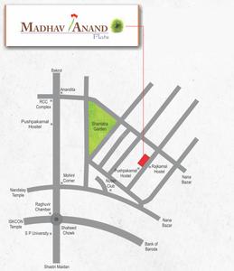 Madhav Anand Flats Location Plan 1