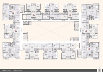 Project Image of 1015.04 - 1296.19 Sq.ft 3 BHK Apartment for buy in Swift Fortune Prospera