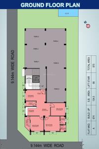 Usha Apartment Cluster Plan for ground Floor 1