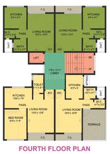 Project Image of 220.0 - 308.0 Sq.ft 1 RK Apartment for buy in Gold Golden Astha