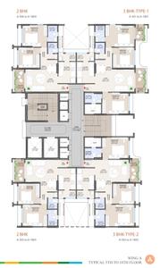 Project Image of 1141.0 - 1525.0 Sq.ft 2 BHK Apartment for buy in Shreeji Insperia